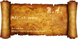 Mözl Anna névjegykártya